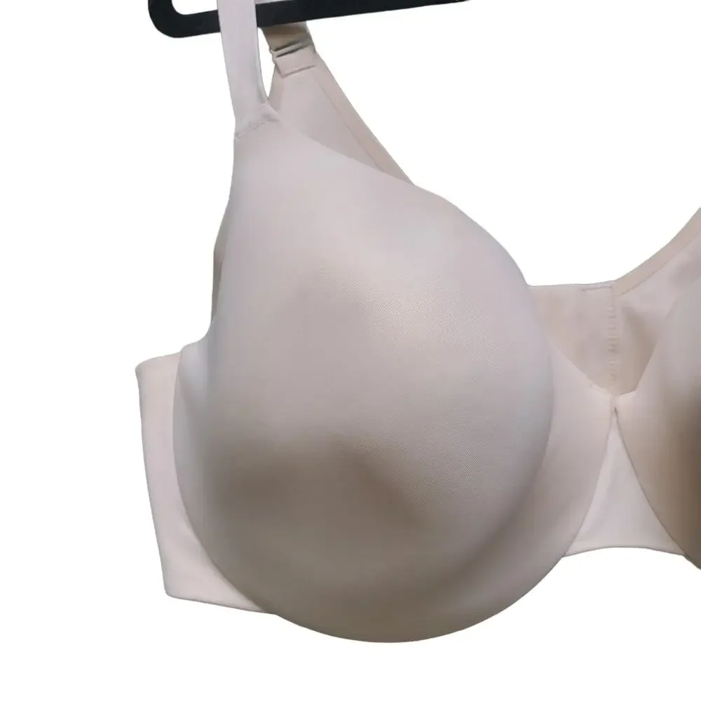 Cacique Lane Bryant Underwire Multiway Push Up Bra Lightly Lined Beige 46DDD